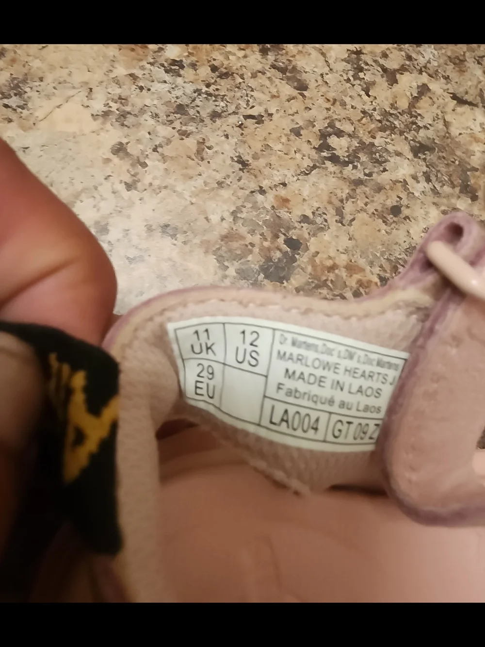 Dr. Martens Kids Pink Heart Sandals Size 12 US / 29 EU